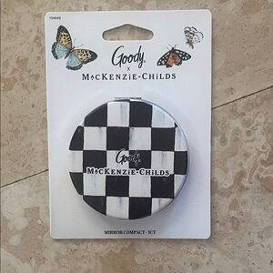 MacKenzie-Childs Black and White Mirror Compact